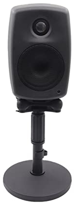 GLigeT Lautsprecherständer Lautsprecher-Desktop-Ständer kann angehoben Werden, Metall-Stativbasis, Stoßdämpfung Speaker Stand (Color : A)