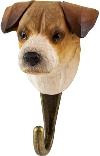 WILDLIFEGARDEN WG4496 Haken Jack Russell Terrier - Handgeschnitzter Wandhaken