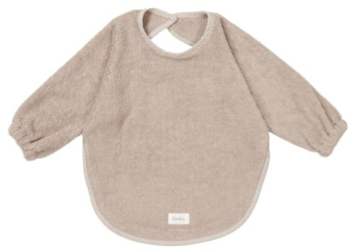 Koeka Armellätzchen - Für Baby Und Kleinkinder - Lätzchen Mit Ärmeln - Schlabberlatz - Dijon - Frottee Aus Bio-baumwolle - Schlaufenfestes Frottee - Taupe - Einheitsgröße