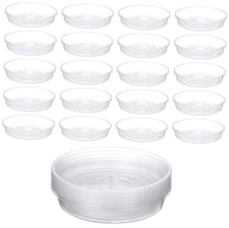 JISADER 30 Stück Blumentopf-Untersetzer, Pflanzen-Untersetzer, Abtropfschalen, Pflanzenschale für drinnen und draußen, 15CM