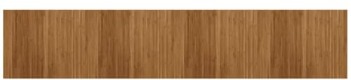 vidaXL Teppich, Bambusteppich Rechteckig, Bambusmatte rutschfest für Wohnzimmer, Läufer Küchenteppich Flurteppich, Modern, Braun 80x400cm Bambus