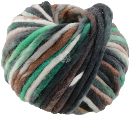 LANA GROSSA Confetti | Fingerdickes Merino-Dochtgarn mit Sprenkeldruck | Handstrickgarn aus 100% Schurwolle (Merino) | 100g Wolle zum Stricken & Häkeln | 50m Garn FB 16