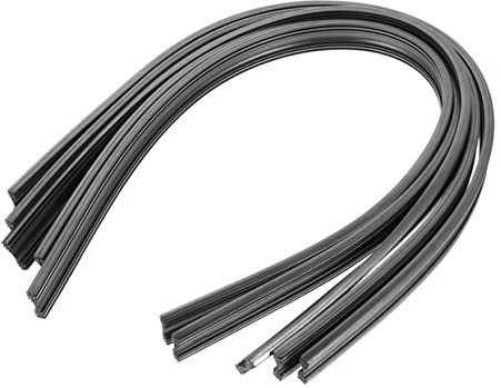 Mikinona 5pares Tiras Limpiaparabrisas De Recambios De Goma Para Escobillas Sin Marco Para Coches Tiras De Goma Para Insertar