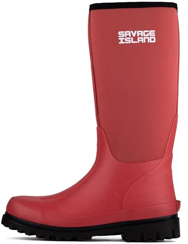 Savage Island Damen Neopren-isolierte Gummistiefel Warm Gefüttert Vollständig Kniehoch Wasserdichte Gummistiefel, 40 EU