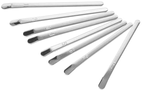 8-tasten Kalimba Kleiner Daumenklavier aus Metall, 1 Satz | Silberne Ersatzteile mit Bridge, Leicht zu Montieren, für Reparatur und Übung, Klare Klangqualität