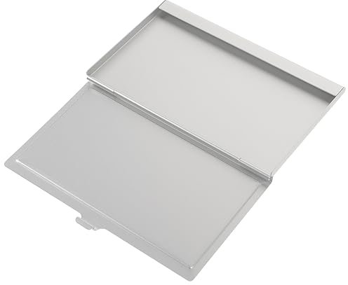 SHOWERORO Leere Sublimations Visitenkartenbox Aus Aluminium Klein Gewölbtes Material Große Kapazität Langlebiges Metalletui Für Personalisierte Drucke Businessgebrauch