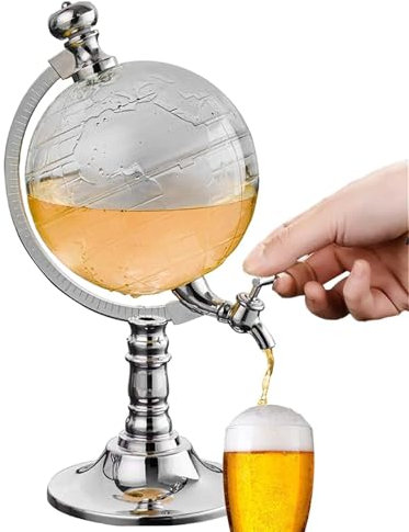 Carafe à Whisky Globe | Aérateur de vin Verseur 1,5 L Distributeur de décanteur | Carafe Globe avec Entonnoir et Bouchon - Accessoire de Fête Bar Club pour Whisky, Vin, Boissons, Bière