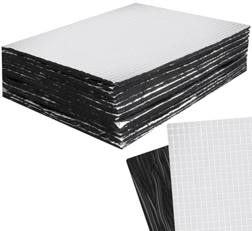 DAJAVE Lot de 35 tapis insonorisants auto-adhésifs pour isolation phonique et thermique 25 x 18 x 7 mm