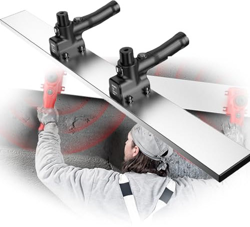 Kit Vibrante per massetto in calcestruzzo Kit vibrante per massetto in calcestruzzo, raschietto elettrico per calcestruzzo, righello vibrante per livellamento di superfici in calcestruzzo se