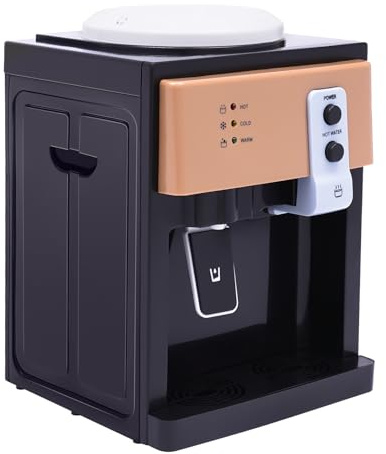 TouSuaRSi Dispensador eléctrico de agua caliente y fría de 550 W, 220 V, dispensador de agua caliente, independiente, compacto, dispensador de agua para cubos de agua de 3,5 L, 5 L, 10 L y 18,9 L
