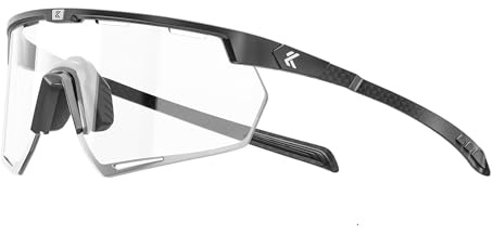 KOVEX Sportbrille Selbsttönend 26g Fahrradbrille Sonnenbrille Transparent Herren Damen Klar Bergsteigen Brille K432