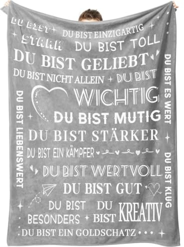 Aellowet Geschenke für Freundin, Personalisierte Decke Geschenk Freundin Geburtstag, Geburtstagsgeschenke für Frauen Beste Freundin Kollegen Schwester Mama