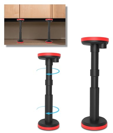 Asta Telescopica 2 Pezzi da 18-45cm: Aste Telescopiche Allungabili Puntello Telescopico Regolabile capacità di Peso 200kg per armadietti divani e lavelli