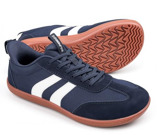Sosenfer Barfußschuhe Herren und Damen, breite Zehenbox, Slip-On Sneaker | Für Herren und Damen: Breite Zehenbox gibt den Zehen Platz; Mesh sorgt für Luftaustausch. Für Training und trockenen Alltag.