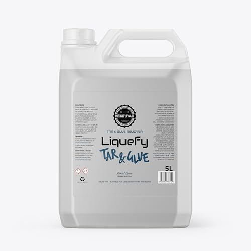 Removedor de alquitrán y Pegamento licuado con Cera Infinita 5L Removedor de alquitrán y Adhesivo a Base de disolvente para automóviles - Acción rápida, Pintura y Vidrio Seguro