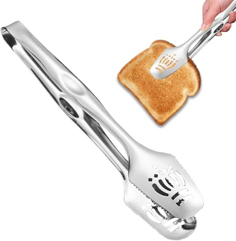 Matlagningstång, rostfritt grillpincett – grilltänger | för servering grillning stekning pasta salladsplätering kakbröd buffé kök restaurang