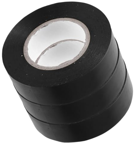 GARVALON Cinta Aislante Eléctrica Negra PVC 15 MM X 10 M 3 Rollos Resistente Alta Temperatura para Cableado Industrial y Automotriz Protección Aislamiento en Exteriores y Proyectos