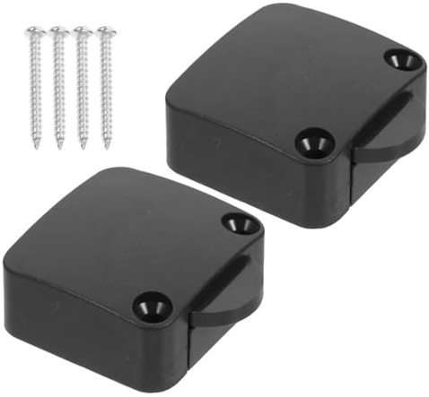 Veemoon Lot de 2 Interrupteurs D'éclairage pour Placards Contrôle Marche/arrêt, Facile à Installer, Matériau Abs et Cuivre, Cuisine et Armoire, Modèle 2a 250v