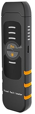 NGBFF Tester per cavi di rete, FTTH Fibra Ottica VFL 5-30 MW Tester Penna Tipo Fibra Ottica Rossa Luce 10 KM Visual Fault Locator Gamma Tester Cavo Ottico(10mw Dry battery)
