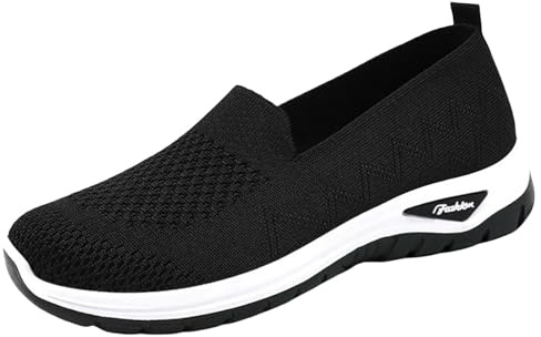 Scarpe Ortopediche Donna Senza Lacci Morbida Sneakers Scarpe da Ginnastica Traspirante Antiscivolo Leggere Scarpe da Corsa Estive Comode Trekking