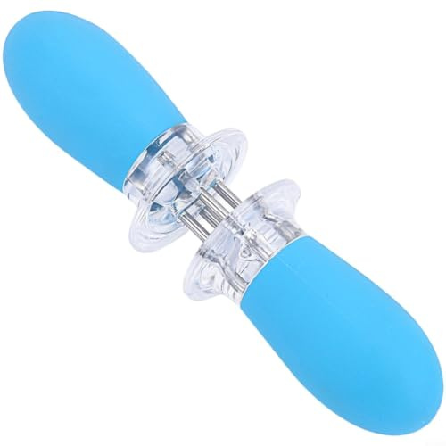 Edelstahl Maisgabeln Hitzebeständig mit Rutschfestem für griff BBQ Besteck Set für Kinder Mehrfarbig(Blue)