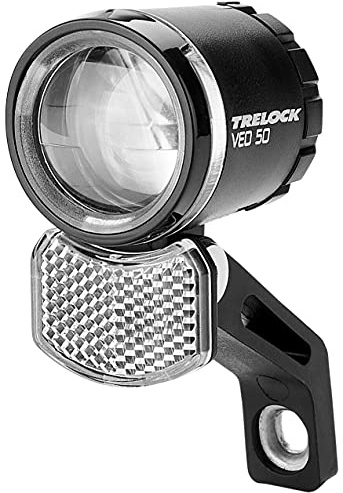 Trelock LED-Scheinwerfer Veo 50 LS 383 / Veo 50, 600/6, ZL 940,sw (1 Stück)