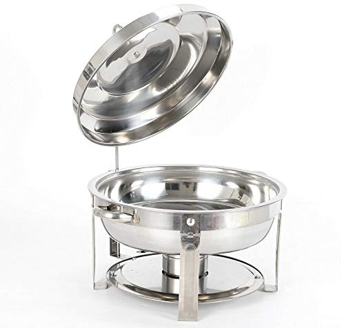 OUKANING Contenitore per scaldavivande in Acciaio Inossidabile scaldavivande in Acciaio Inossidabile da 7.5L 25cm 1/2 Dimensioni