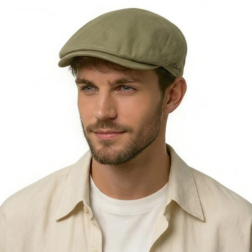 ZLYC Sommer Ivy Gorra con Visera de algodón para Hombre, Talla única