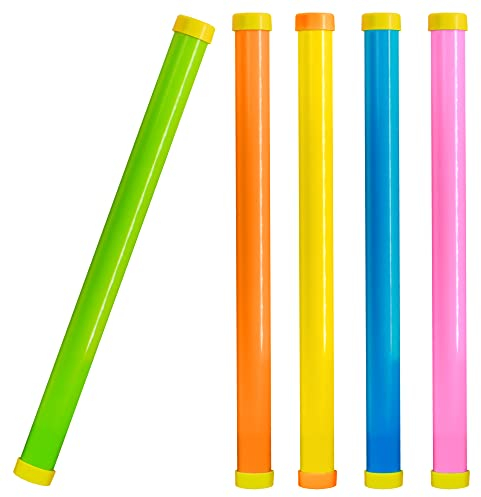 NOVELTY PLACE Groan Tube Noise Makers 5 Pack - Noise Stick Funny Party Noisemaker for Kids and Adults Party Favor Sound Tubes Toys Multiple Colors