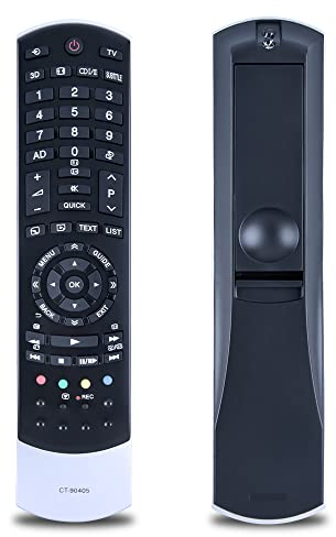 GOUYESHO CT-90405 Ersatz Fernbedienung Passend für Toshiba TV 32TL933 32TL963G 40TL933F 40TL933G 40TL938F 40TL938G 40TL933F 40TL963G 40TL966 42VL963G 42XL975 46UL975G 47VL963G 55XL975G 55VL963