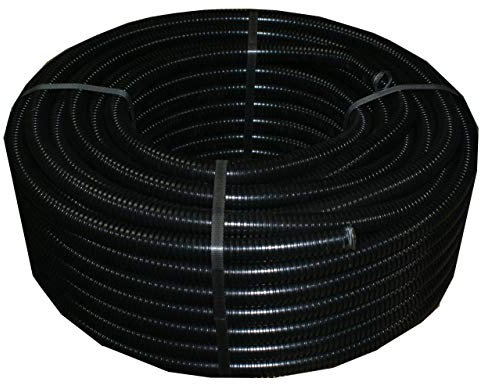 MKV Wellrohr Kabelschutz Marder Schutz Rohr ungeschlitzt UV stabil Elektrorohr flexibel biegsam Flex Rohr bis +130°C (Ø 32 mm innen, 10 Meter)