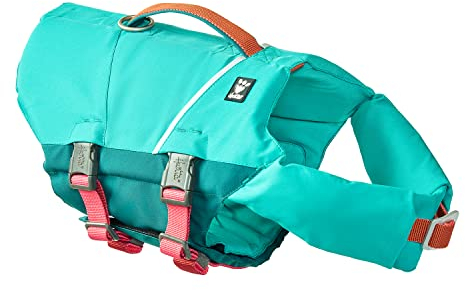 Hurtta Life Savior ECO Hundeschwimmweste maximale Sicherheit im und am Wasser beim Schwimmen, SUP, Kayak & Bootsausflügen (Peacock, 20-30 kg)