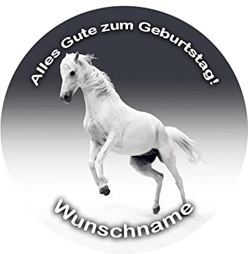Tortenaufleger Zuckerbild Pferde Geburtstag Ø 20cm