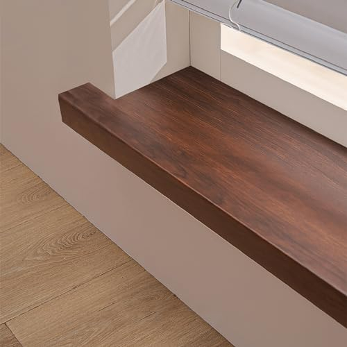 Fensterbank Fensterbankabdeckungen Innen Haus Braun, 8mm Dicke Ledge Guard Protectors Für Bay Windows Tür Treppen Einfassung, Retro-Fensterbankabdeckungen Nosing/ Capping Board ( Color : A 30CM/11.8IN