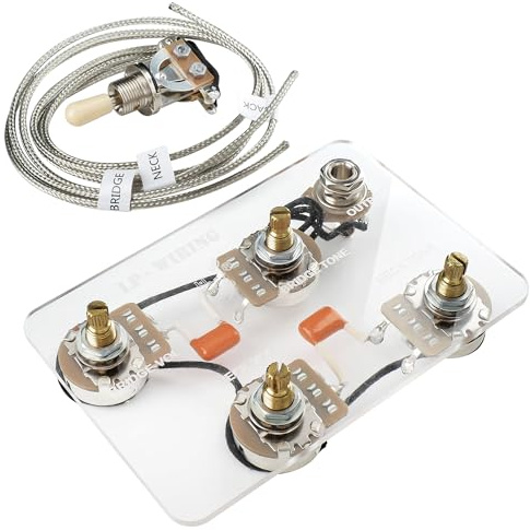 Musiclily Pro LP STD Vintage 50s Kabelbaum Vorverdrahtetes Elektronik Kit | Vorverdrahtetes, für Epiphone LP Style E-Gitarre