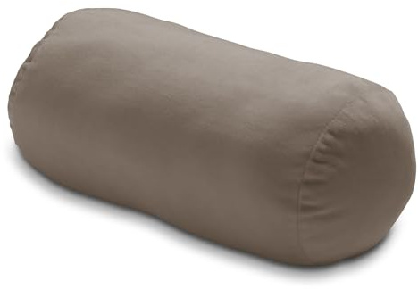 Como Dekokissen Sofakissen 30 x 18 cm Plüschrolle Taupe, 100% Polyester | Kissen flauschig weich, Kopfkissen Kuschelkissen Bodenkissen für Wohnzimmer Schlafzimmer, für erholsame, für den Alltag