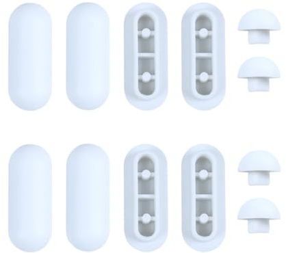 JEYORZY 12 Pièces Patins pour Abattant WC, Amortisseur WC, tampons pour abattant de WC, pour Siège de Toilette D'amortisseurs, Abattant WC Tampon de Remplacement de Toilette, pour les Hôtels Familiaux