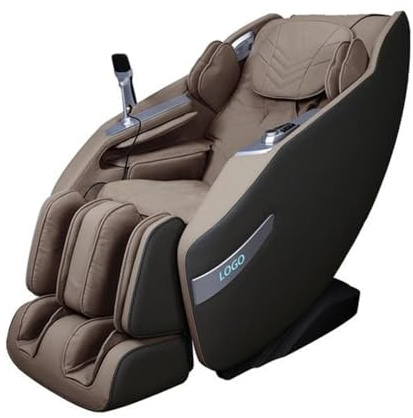 Casada BetaSonic III Massagesessel Massagestuhl, 3D-Massage, Zero-Gravity, Wärme-Funktion, Ganzkörper-Massage, Audiostimulation (Creme/Brown)