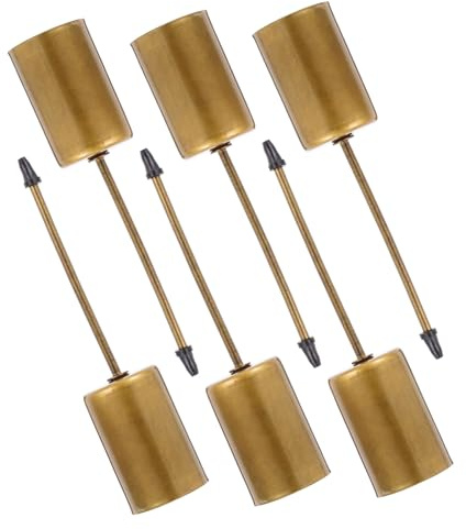 VALICLUD 6piezas Copa De Vela Navideña Portavelas para Festivales Inserto para Velas Navideñas Candelabros Cónicos De Metal Decoración para Árboles De Navidad Regalos De Fiesta