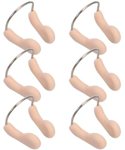 TOKIDNY 6 Pezzi Clip per Naso da Nuoto in Protezione per Adulti Comfort Ergonomico e Antiallergico per Piscina e Acqua Normale