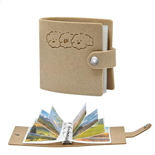 Album per Foto, Album Portafoto, Albums Fotografico con Tasche, Feltro Photo Albums, Porta Foto Album Raccoglitore con Anelli per Domestico, Matrimoni, Compleanni, Viaggi, Marrone
