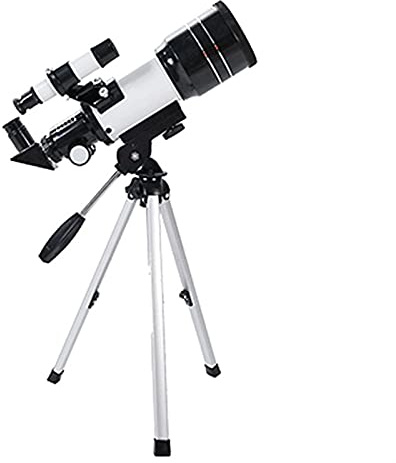 Professionellt teleskop okular hög effekt 150 gånger zoom HD-skiva för barn gåva djupt utrymme stjärnvy måne kikare för fågelskådning (vit)