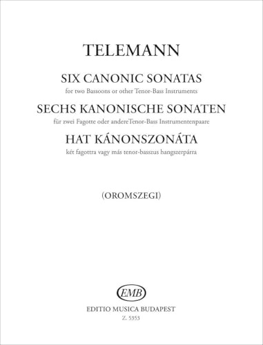 Sechs Kanonische Sonaten. Fagott Duett.