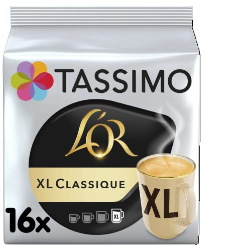 Tassimo L'OR Xl Classique Coffee Pods, Pack of 16