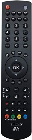 RC1910 30070046 Télécommande Fit for Toshiba Polaroid Sharp 19LE510E | 22DS240K 22DV240K 22DV510K 24LE510K 24LS240EX 32LE510E 32LE530E 32SH340E 40LE511E 40LE531E