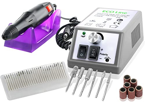 Fußpflegegerät Maniküre Pediküre-Gerät Fräser Schleifgerät Fußpflege-Set Nagelpflege-Set 20.000 Umdrehungen Pediküre Gerät mit Diamantschleifer für Hornhautentfernung