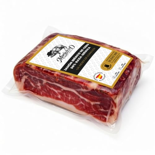Jambon Ibérique Cebo Désossé The Black Hoof | Affiné 24+ mois | Sans additifs | Jamon Iberico de Cebo Certifié CERTICAR | Env. 1kg (0,8–1,2kg) | Produit d'Espagne