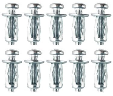10 Pcs Cavity Wall Fixings Anchors, M8*30 Heavy Duty Metal Hollow Wall Fixings Anchors Plugs Expansion Screw Bolts for Drywall Plasterboard