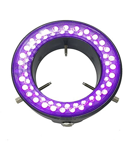 Microscope Accessories For Stereo Microscope Illumination Lamp 60mm LED Ring Lamp White/Purple Light Color Illumination Durability And Reliable Performance (Size : LED Purple Light)