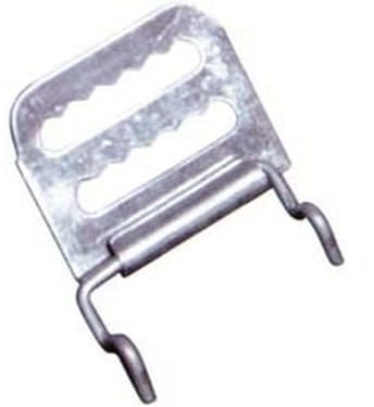 100PZ GANCIO INIZIALE CON ATTACCO PER RULLO OTTAGONALE PER AVVOLGIBILI - lunghezza mm.33